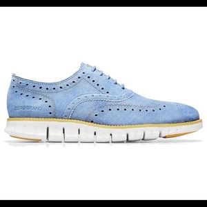 NEW Cole Haan Zerogrand Suede Denim shoes